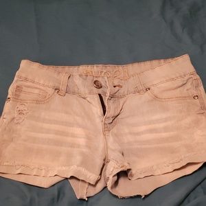 Blue jean shorts